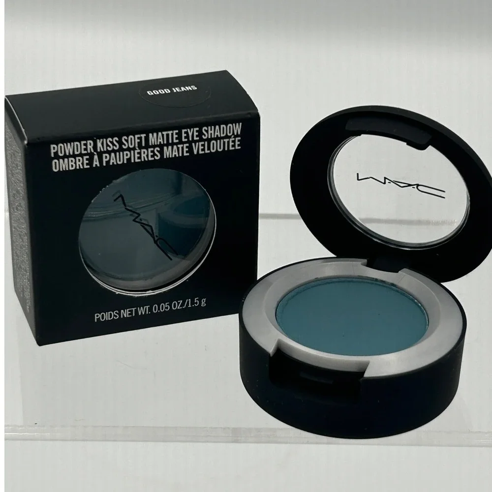 MAC Powder Kiss Eye Shadow OS Good Jeans Blue New Soft Matte 1.5g SK3722